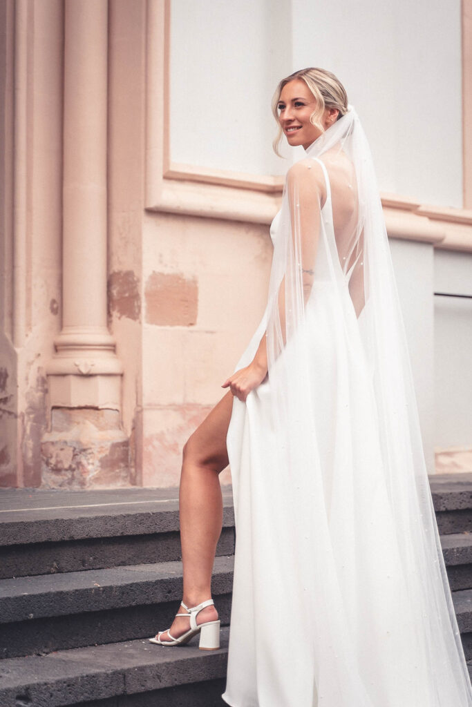 Braut Portrait Kleid