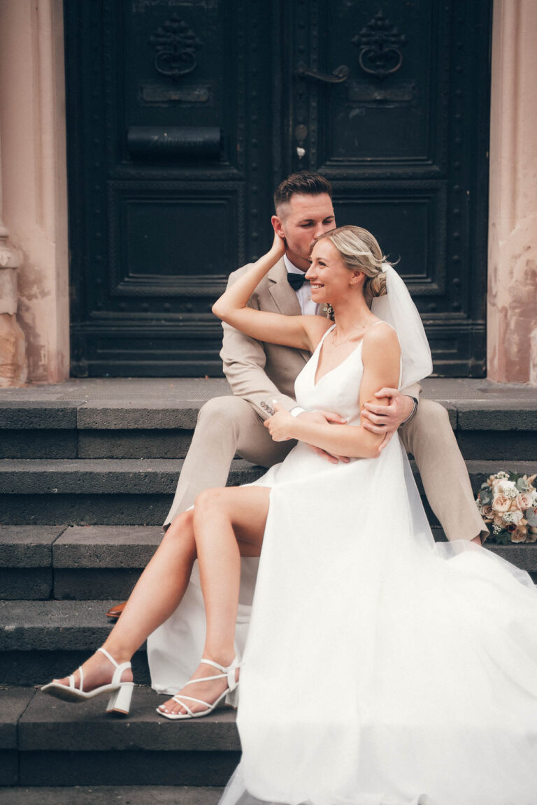 Brautpaar Treppe