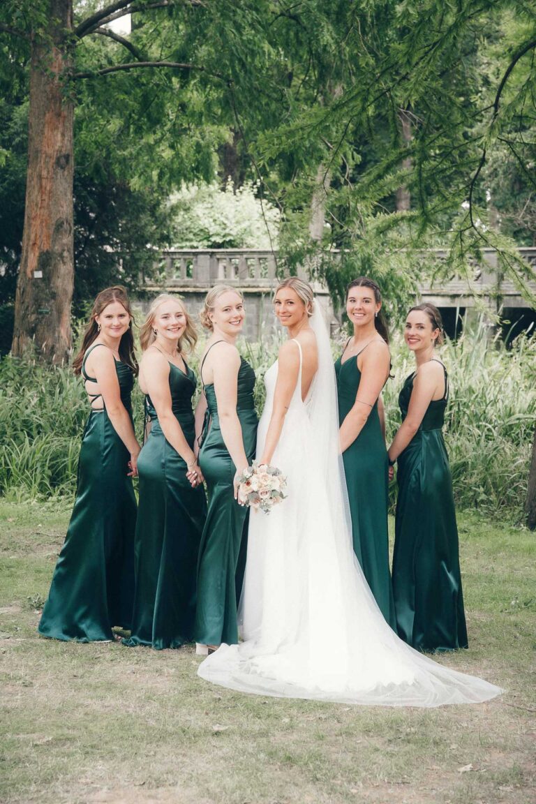 Gruppenfoto Hochzeit Park