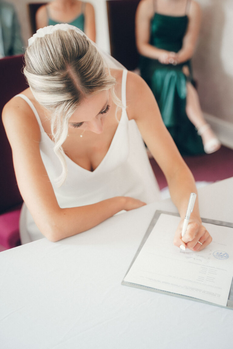 Standesamt unterschreiben