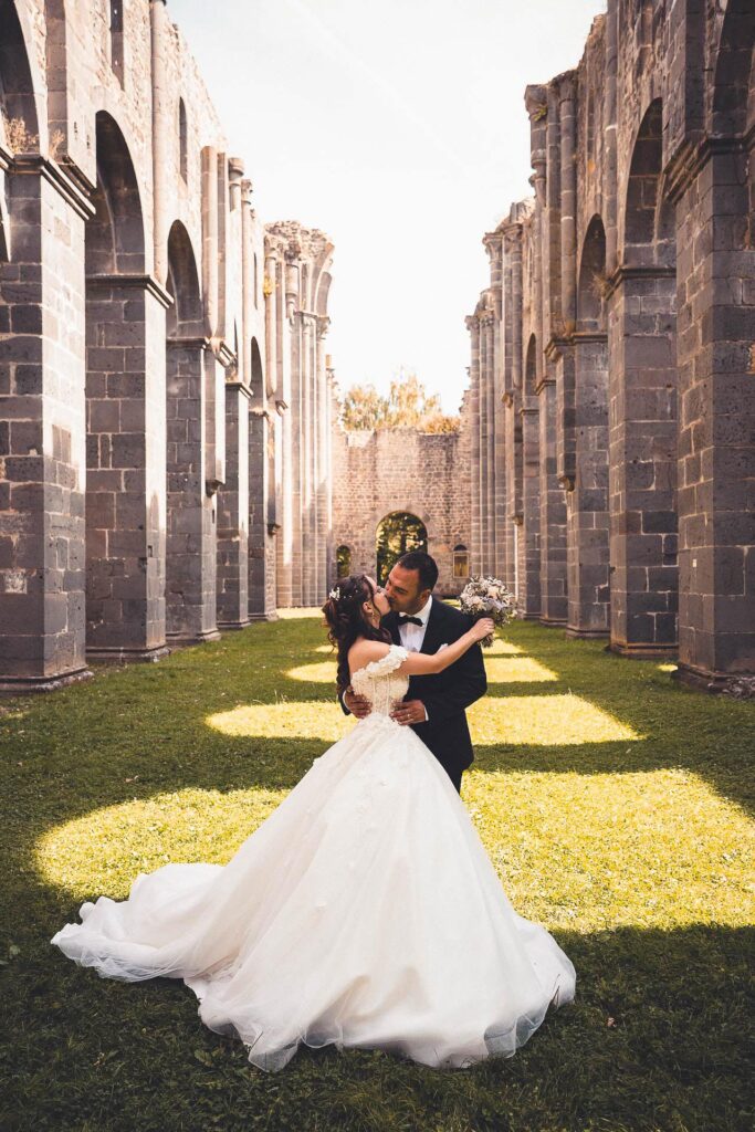 Hochzeitsfoto Sonnenschein