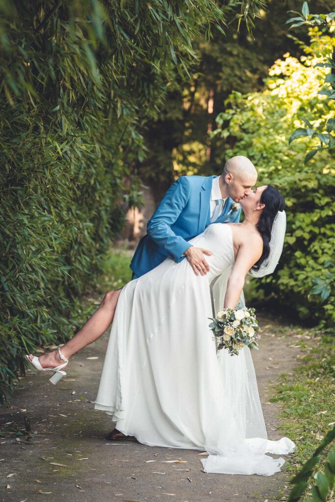 Hochzeitsfotos botanischer Garten Giessen